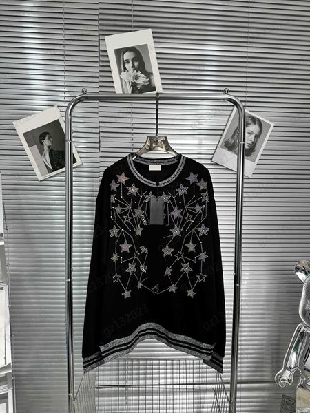 womens sweatshirts color drill printing thread round neck pullover sweatshirt patchwork color stripe design casual joker slim sweatshirt de, Black
womens sweatshirts color drill printing thread round neck pullover sweatshirt patchwork color stripe design casual joker slim sweatshirt de, Black