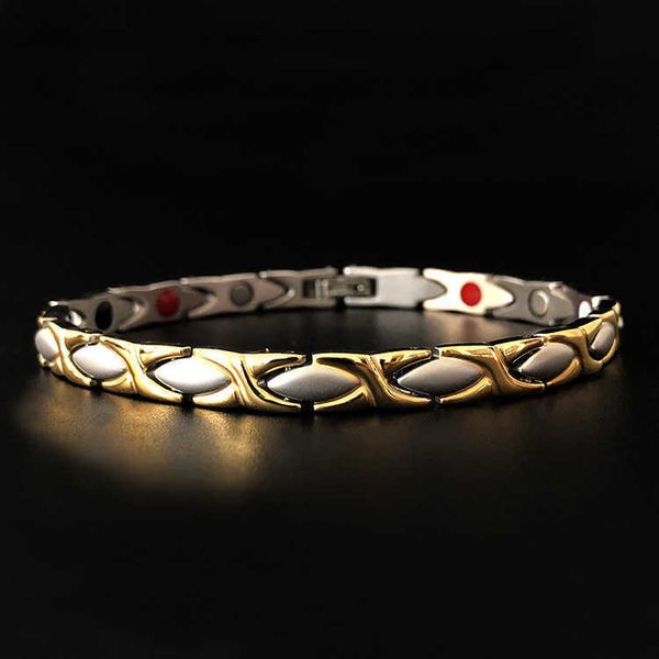 bracelets titanium steel fish-shaped sandblasted and plated multicolored magnet women's pattern bracelet, Black
bracelets titanium steel fish-shaped sandblasted and plated multicolored magnet women's pattern bracelet, Black