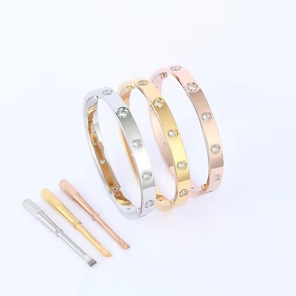 men's luxury cuff bracelet fashion crystal ten diamond couple bracelet women's 316l titanium steel designer bracelet gift, White
men's luxury cuff bracelet fashion crystal ten diamond couple bracelet women's 316l titanium steel designer bracelet gift, White