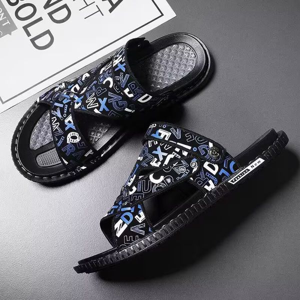 men's slippers summer fashion personality casual outdoor comfort non-slip soft soled beach sandals, Black
men's slippers summer fashion personality casual outdoor comfort non-slip soft soled beach sandals, Black