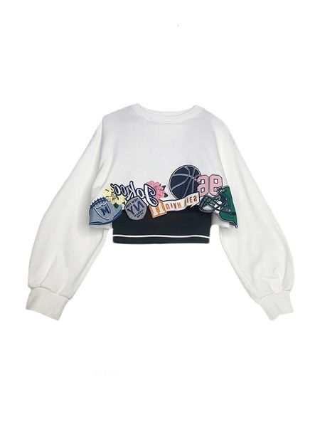 women's hoodies sweatshirt autumn fake two pieces short sweatshirts american style vintage print design female pullover streetwear chic, Black
women's hoodies sweatshirt autumn fake two pieces short sweatshirts american style vintage print design female pullover streetwear chic, Black