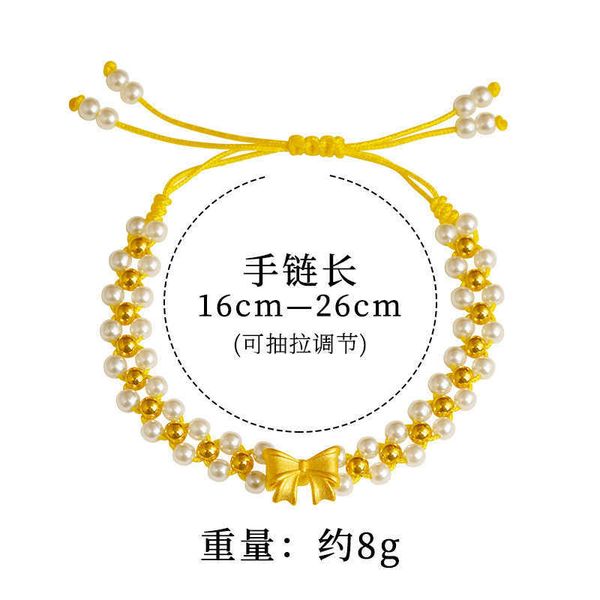 s escaping princess bowknot hand-woven gold shop popular small personality style pearl bracelet link a, Black
s escaping princess bowknot hand-woven gold shop popular small personality style pearl bracelet link a, Black