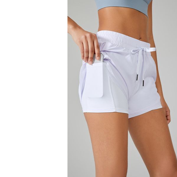 womens yoga lu shorts exercise short pants double layer fitness wear girls running elastic female pants sportswear 1a, White;black
womens yoga lu shorts exercise short pants double layer fitness wear girls running elastic female pants sportswear 1a, White;black