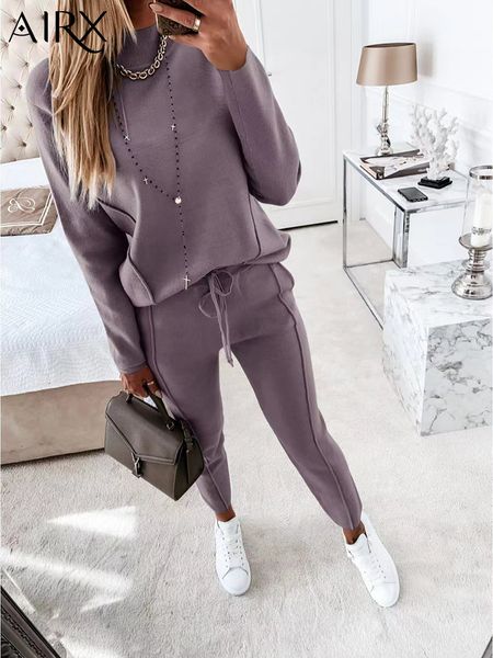 women's two piece pants airx autumn winter hoodie women set casual suit loose long sleeve stand collar pocket solid color 230310, White
women's two piece pants airx autumn winter hoodie women set casual suit loose long sleeve stand collar pocket solid color 230310, White
