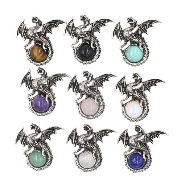 wholesale wing dragon beaded crystal pendant natural amethyst healing stone vintage pendant jewelry, Silver
wholesale wing dragon beaded crystal pendant natural amethyst healing stone vintage pendant jewelry, Silver