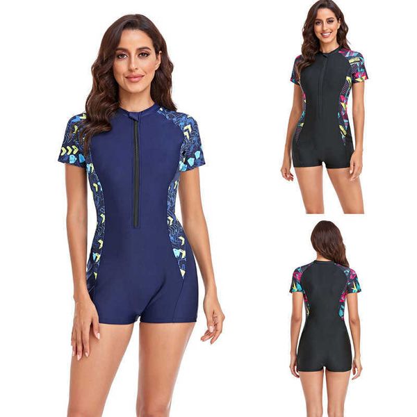 monokinis designer luxury 2023 one-piece bikini short sleeve patchwork print with zipper boxer swimsuit, Black
monokinis designer luxury 2023 one-piece bikini short sleeve patchwork print with zipper boxer swimsuit, Black