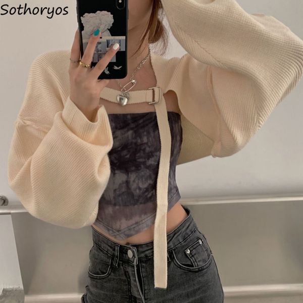 women s knits tees chic design sweater shrugs crop knit cool girls spring fall solid slouchy bolero hipster cozy outerwear warm 230311, White
women s knits tees chic design sweater shrugs crop knit cool girls spring fall solid slouchy bolero hipster cozy outerwear warm 230311, White