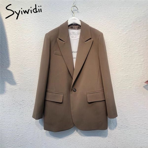 women's suits blazers syiwidii suit blazer women spring fashion black jacket elegant office lady long sleeve coats button up notched ou, White;black
women's suits blazers syiwidii suit blazer women spring fashion black jacket elegant office lady long sleeve coats button up notched ou, White;black