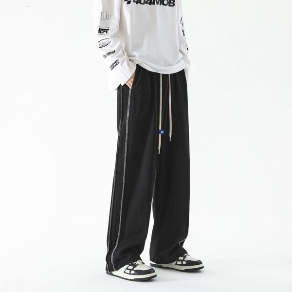 men's pants privathinker casual fashion brand wide leg trousers hip hop loose streetwear designer male korean sweatpants 230311, Black
men's pants privathinker casual fashion brand wide leg trousers hip hop loose streetwear designer male korean sweatpants 230311, Black