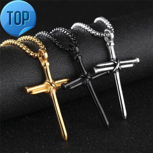 mens nail cross pendant necklaces fashion stainless steel link chain necklace black rose gold silver punk style hip hop jewelry for women
mens nail cross pendant necklaces fashion stainless steel link chain necklace black rose gold silver punk style hip hop jewelry for women