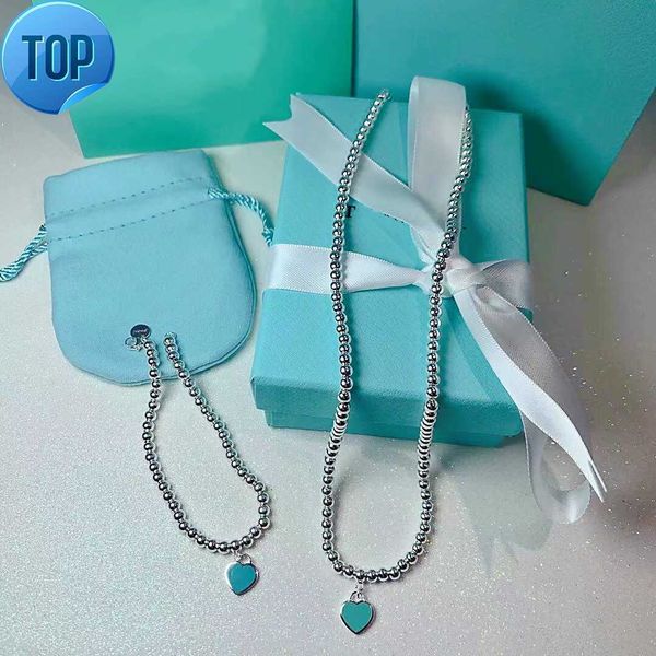 high end bracelet necklace set heart shaped bead chain fashion designer women fashion jewelry original gift 316l stainless steel, Silver
high end bracelet necklace set heart shaped bead chain fashion designer women fashion jewelry original gift 316l stainless steel, Silver