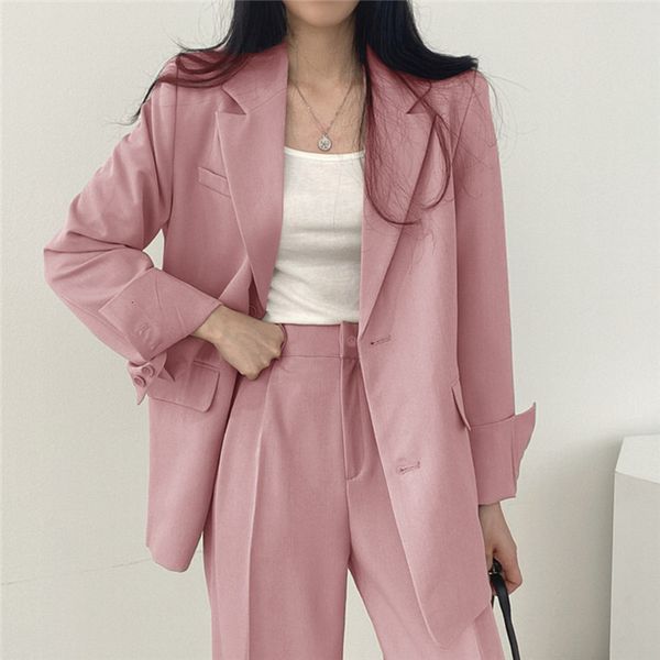 women's suits blazers women fashion office suit and pant loose single breasted female pantsuit pink blazers coats elegant party clothes, White;black
women's suits blazers women fashion office suit and pant loose single breasted female pantsuit pink blazers coats elegant party clothes, White;black