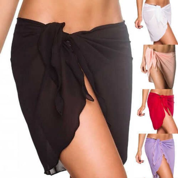 women's swimwear women beach bikini cover up solid color pareo chiffon wrap skirt sarong scarf beachwear bathing suit beachwear swimsui, White;black
women's swimwear women beach bikini cover up solid color pareo chiffon wrap skirt sarong scarf beachwear bathing suit beachwear swimsui, White;black
