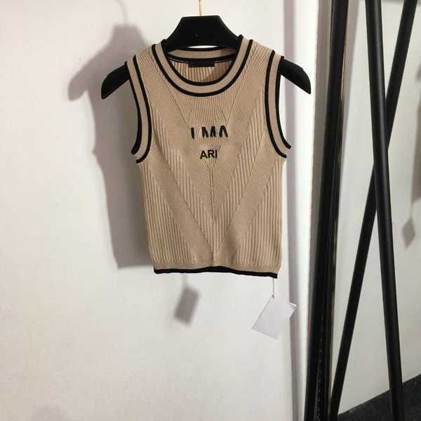 23ss womens brand designer knitting vest chest letter print slim knit vests stretch slimming halter tanks versatile sports vests women cloth, Black;white
23ss womens brand designer knitting vest chest letter print slim knit vests stretch slimming halter tanks versatile sports vests women cloth, Black;white