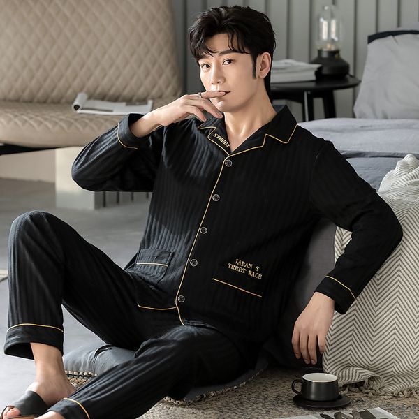 men's sleepwear pajamas men's autumn and winter long-sleeved suit simple loose large size men's home clothes can be worn outs, Black;brown
men's sleepwear pajamas men's autumn and winter long-sleeved suit simple loose large size men's home clothes can be worn outs, Black;brown