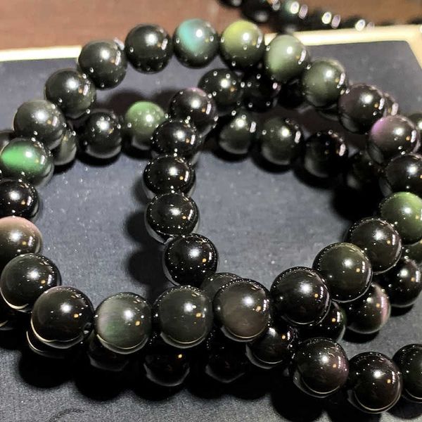 bracelets natural double color cat's eye effect bracelet gold obsidian crystal jewelry link a, Black
bracelets natural double color cat's eye effect bracelet gold obsidian crystal jewelry link a, Black