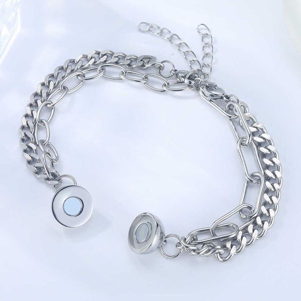 bracelets round magnets attract silver bracelets for valentine's day gifts, titanium steel lovers jewelry, Black
bracelets round magnets attract silver bracelets for valentine's day gifts, titanium steel lovers jewelry, Black