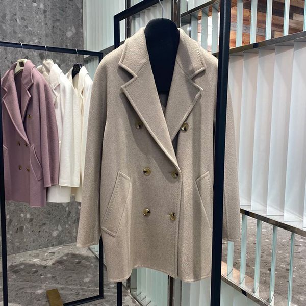 women's jackets classic profile doublebreasted doublesided cashmere coat wool winter common style 230310, Black;brown
women's jackets classic profile doublebreasted doublesided cashmere coat wool winter common style 230310, Black;brown