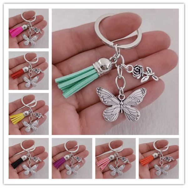 key rings lovely butterfly and flower keychain animal garden key ring colorful fringe key chains women men diy car hanging jewelry gift r230, Slivery;golden
key rings lovely butterfly and flower keychain animal garden key ring colorful fringe key chains women men diy car hanging jewelry gift r230, Slivery;golden