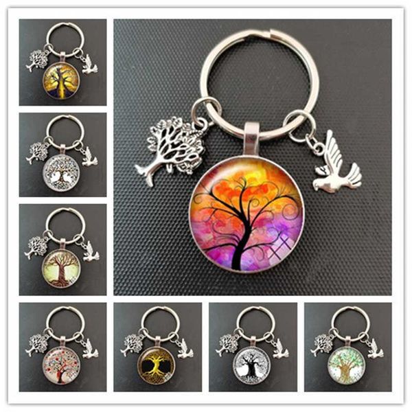 key rings new tree of life glass keychain little bird charm pendant keychain tree of family gift jewelry charm bag souvenir key ring r230311, Slivery;golden
key rings new tree of life glass keychain little bird charm pendant keychain tree of family gift jewelry charm bag souvenir key ring r230311, Slivery;golden