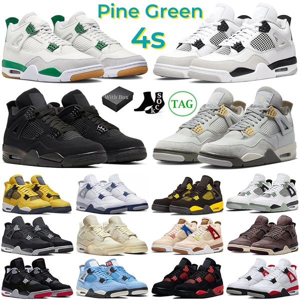 with box 4 basketball shoes men women jumpman 4s pine green military black cat midnight navy white cement pn dust seafoam sail mens trainers
with box 4 basketball shoes men women jumpman 4s pine green military black cat midnight navy white cement pn dust seafoam sail mens trainers