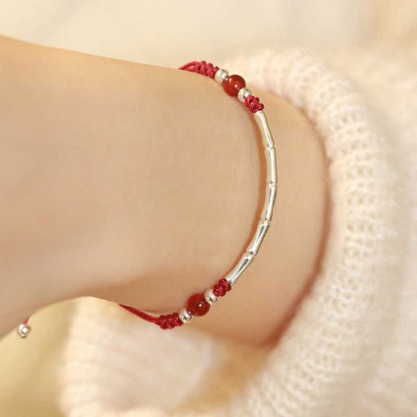 bracelets "bamboo joy" postgraduate entrance examination ashore bracelet female sterling silver bamboo knot red rope woven lifelin, Black
bracelets "bamboo joy" postgraduate entrance examination ashore bracelet female sterling silver bamboo knot red rope woven lifelin, Black