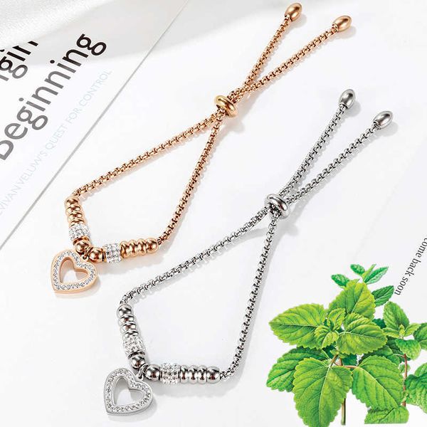 bracelets ins new titanium steel heart-shaped peach heart diamond inlaid bracelet women's simple love girl accessories link a, Black
bracelets ins new titanium steel heart-shaped peach heart diamond inlaid bracelet women's simple love girl accessories link a, Black