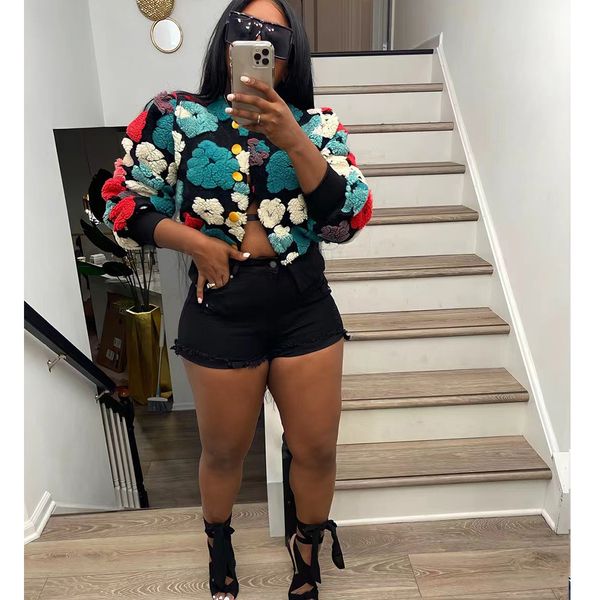 women's jacket's cropped jacket button cardigan winter fashion streetwear plush flower embroidery warm sweater coat 230310, Black;brown
women's jacket's cropped jacket button cardigan winter fashion streetwear plush flower embroidery warm sweater coat 230310, Black;brown