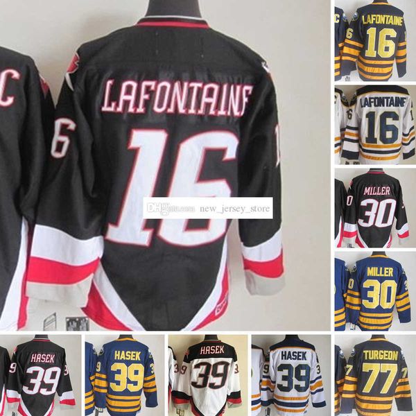 1970-1999 movie retro ccm hockey jersey embroidery 39 dominichasek 16 patlafontaine 30 ryanmiller 77 pierreturgeon 89 alexandermogilny vinta, Black
1970-1999 movie retro ccm hockey jersey embroidery 39 dominichasek 16 patlafontaine 30 ryanmiller 77 pierreturgeon 89 alexandermogilny vinta, Black