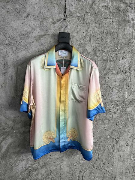 23ss new casablanca designer fashion classic men and women shirt cuban neck gradient dream window temperament printed silk loose and versati, White;black
23ss new casablanca designer fashion classic men and women shirt cuban neck gradient dream window temperament printed silk loose and versati, White;black