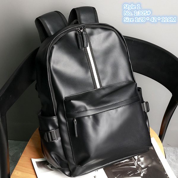 Factory wholesale men shoulder bag 2 colors college style color matching leather student backpacks outdoor travel sports leisure backpack vertical plaid handbag, Black-030#-style 2
Factory wholesale men shoulder bag 2 colors college style color matching leather student backpacks outdoor travel sports leisure backpack vertical plaid handbag, Black-030#-style 2