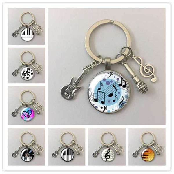 key rings musical note musical instrument piano disc glass cabochon keychain car keychain key ring charm gift keychain r230311, Slivery;golden
key rings musical note musical instrument piano disc glass cabochon keychain car keychain key ring charm gift keychain r230311, Slivery;golden