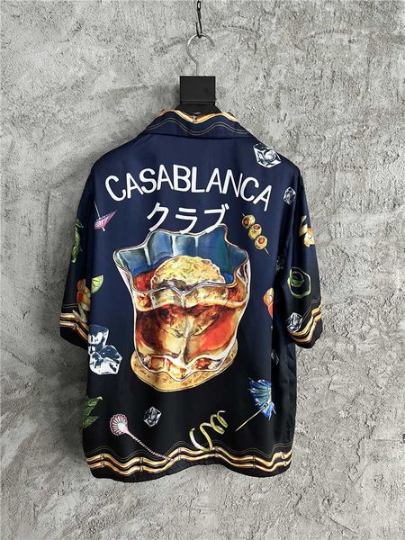casablanca designer fashion classic men and women shirt hawaiian beach minority casual half-sleeve silk loose shirt, White;black
casablanca designer fashion classic men and women shirt hawaiian beach minority casual half-sleeve silk loose shirt, White;black