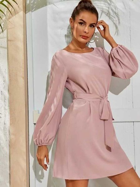 casual dresses loose pink chiffon dress solid color simple lantern style 2021 fashionable temperament commuter thin hedging high waist dress, Black;gray
casual dresses loose pink chiffon dress solid color simple lantern style 2021 fashionable temperament commuter thin hedging high waist dress, Black;gray