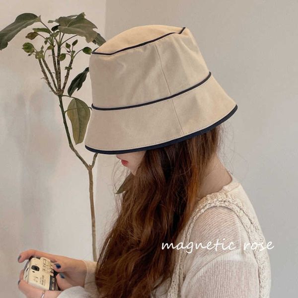 wide brim hats korean version contrast color edge bucket hats for women simple flat-panama caps casual sunshade basin hat gorros p230311, Blue;gray
wide brim hats korean version contrast color edge bucket hats for women simple flat-panama caps casual sunshade basin hat gorros p230311, Blue;gray