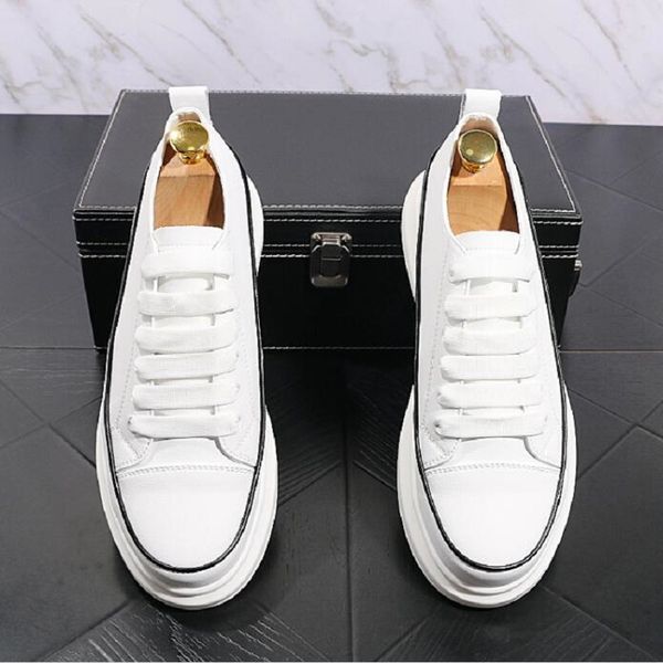 platform men shoes summer new fashion low casual shoes personality thick sole board shoes men small white shoes loafers d2a41, Black
platform men shoes summer new fashion low casual shoes personality thick sole board shoes men small white shoes loafers d2a41, Black