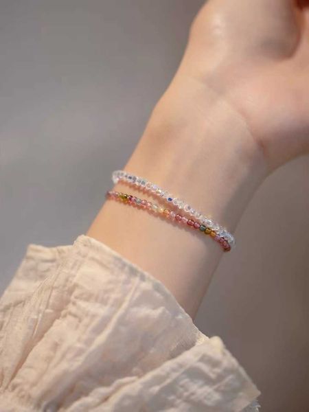 bracelets extremely fine natural rainbow tourmaline bracelet, self-made elastic rope, folding and wearing texture gift, female transit bless, Black
bracelets extremely fine natural rainbow tourmaline bracelet, self-made elastic rope, folding and wearing texture gift, female transit bless, Black