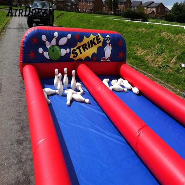 selling 10x3m popular inflatable bowling playground alley shooting ball game with bowling-pins and balls
selling 10x3m popular inflatable bowling playground alley shooting ball game with bowling-pins and balls