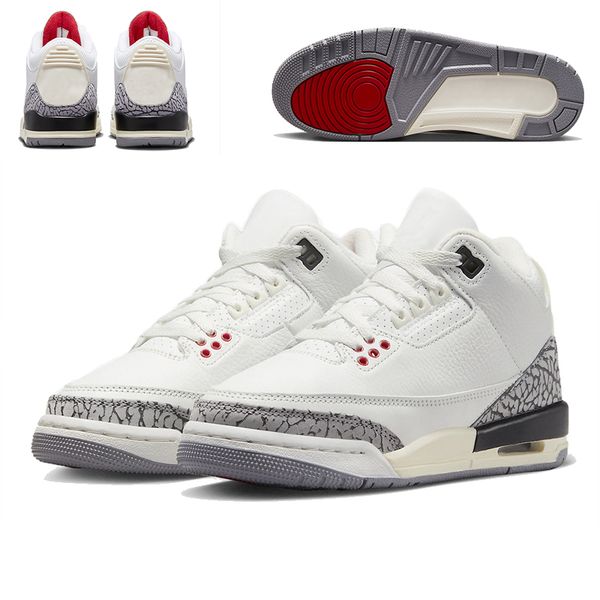 running shoes 3 3s white cement reimagined summit fire red black grey dn3707-100 men women trainers sports sneakers 36-47
running shoes 3 3s white cement reimagined summit fire red black grey dn3707-100 men women trainers sports sneakers 36-47