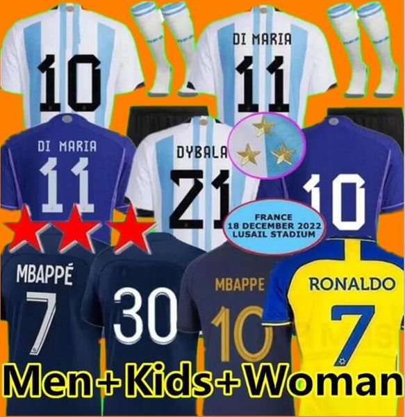 3 star 2022 argentina soccer jersey enzo alvarez dybala aguero maradona di maria j. alvarez pre-match al nassr fc ronaldo men kids kit footb, Black;yellow
3 star 2022 argentina soccer jersey enzo alvarez dybala aguero maradona di maria j. alvarez pre-match al nassr fc ronaldo men kids kit footb, Black;yellow