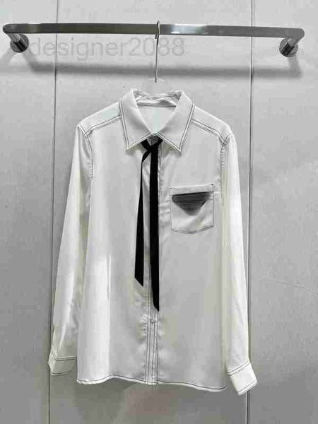 women's blouses & shirts designer milan runway 2023 new spring summer lapel neck long sleeve brand same style 9ntn, White
women's blouses & shirts designer milan runway 2023 new spring summer lapel neck long sleeve brand same style 9ntn, White