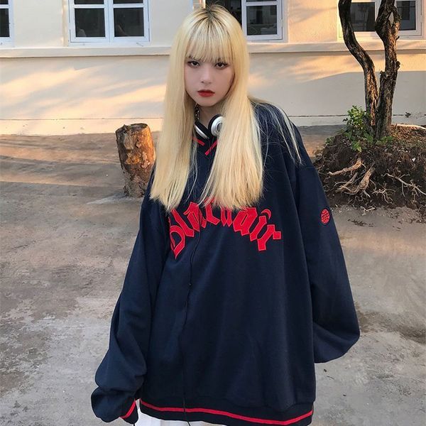 women's hoodies sweatshirts goth hoodie vneck pullovers loose longsleeve letter printed fashion female 2023 hit trashy y2k casual 23031, Black
women's hoodies sweatshirts goth hoodie vneck pullovers loose longsleeve letter printed fashion female 2023 hit trashy y2k casual 23031, Black