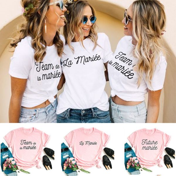 women's tshirt team bride print la mariee french femme wedding bachelorette party t shirt bridesmaid harajuku clothes aesthetic tee to, White
women's tshirt team bride print la mariee french femme wedding bachelorette party t shirt bridesmaid harajuku clothes aesthetic tee to, White