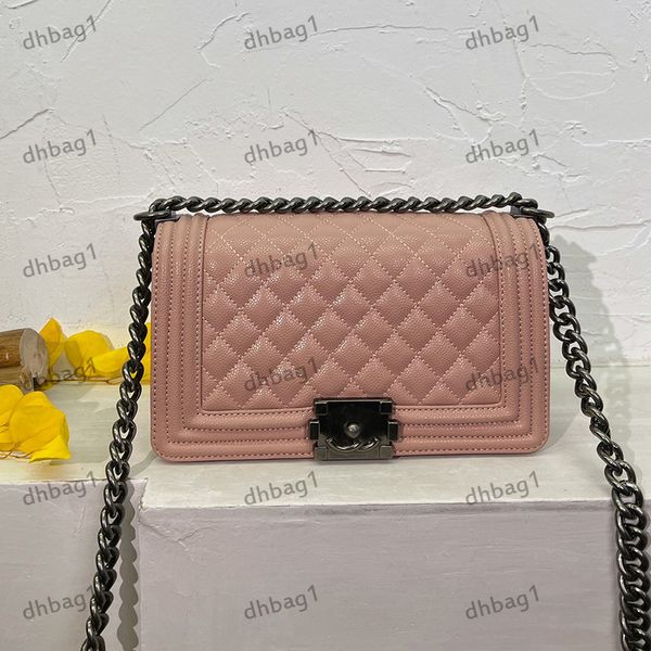 classic clamshell boys quilted bag caviar leather cowhide handbag shoulder bags diagonal span bag makeup box silver thick chain large capaci
classic clamshell boys quilted bag caviar leather cowhide handbag shoulder bags diagonal span bag makeup box silver thick chain large capaci