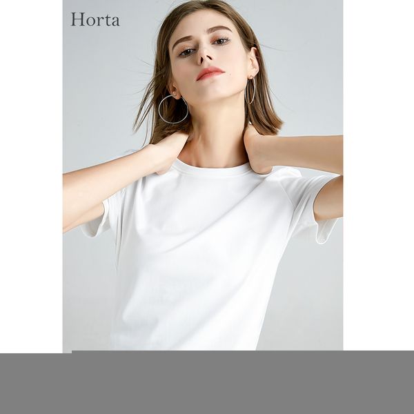 women's tshirt horta 2023 summer mercerized cotton tshirts soft bright solid thin slim fit luxurious tshirt 230311, White
women's tshirt horta 2023 summer mercerized cotton tshirts soft bright solid thin slim fit luxurious tshirt 230311, White