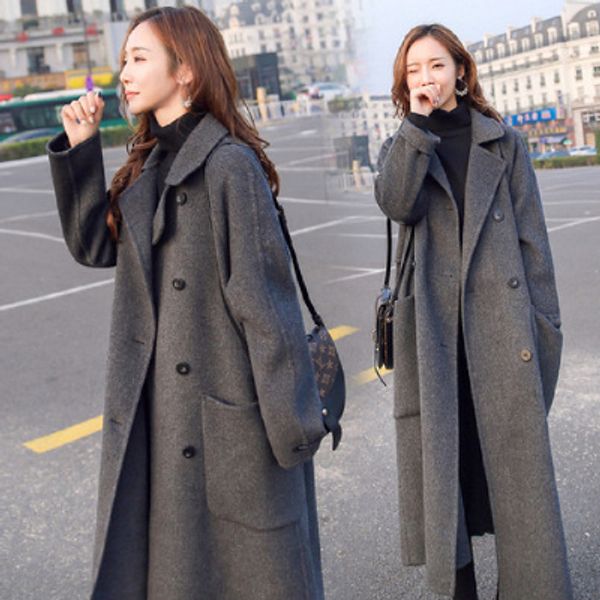 women's jackets autumn winter wool coat female fashion long single breasted slim solid korean style warm elegant blends 230310, Black;brown
women's jackets autumn winter wool coat female fashion long single breasted slim solid korean style warm elegant blends 230310, Black;brown