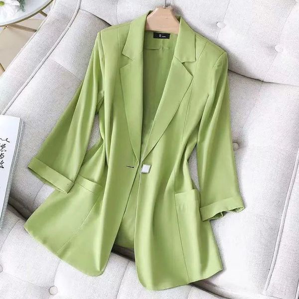 women's suits blazers black thin women suit jacket summer half sleeve white slim female blazers elegant chic women fashion blazer coat, White;black
women's suits blazers black thin women suit jacket summer half sleeve white slim female blazers elegant chic women fashion blazer coat, White;black
