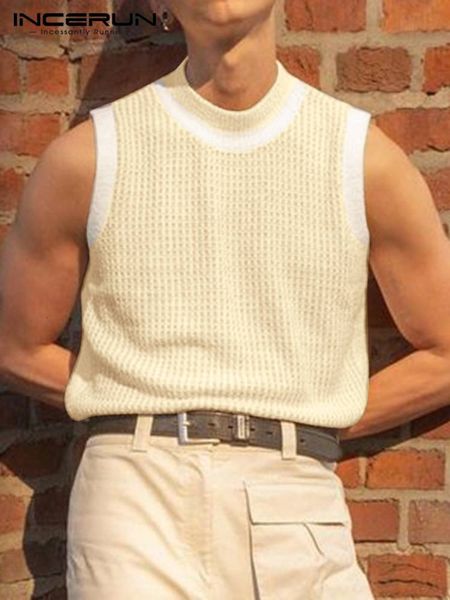 men tank incerun fashion patchwork o neck sleeveless fitness streetwear 2023 casual vests summer leisure clothing 5xl 7 230311, White;black
men tank incerun fashion patchwork o neck sleeveless fitness streetwear 2023 casual vests summer leisure clothing 5xl 7 230311, White;black