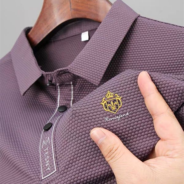 men's polos high end exquisite embroidery short sleeve men's polo summer fashion ice silk tshirt luxury casual wear 230311, White;black
men's polos high end exquisite embroidery short sleeve men's polo summer fashion ice silk tshirt luxury casual wear 230311, White;black