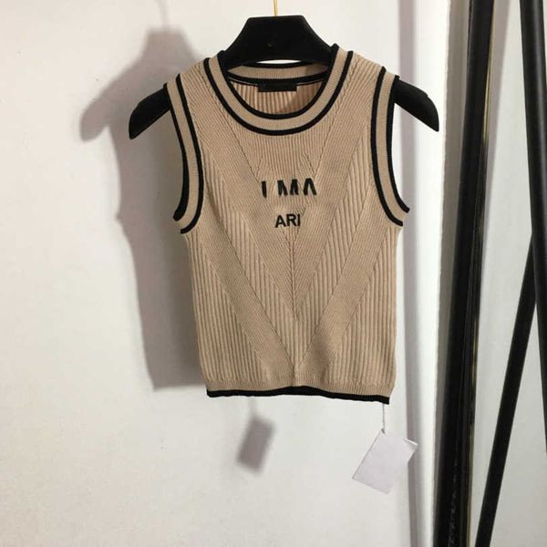23ss womens brand designer knitting vest chest letter print slim knit vests stretch slimming halter tanks versatile sports vests women cloth, Black;white
23ss womens brand designer knitting vest chest letter print slim knit vests stretch slimming halter tanks versatile sports vests women cloth, Black;white
